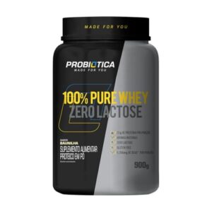 100% Pure Whey Zero Lactose - Baunilha 900g - Probiótica