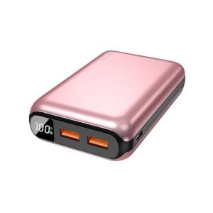 Geonav Power Bank, Carregador Portátil Universal 20.000mAh, USB-A (até 18W) + USB-C (até 20W), Compacto, Carregamento Rápido, Pass Through, Led Indicador de Bateria, PB20K20WRG, Rosa