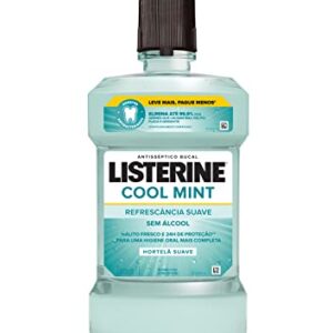 LISTERINE® Cool Mint Enxaguante Bucal Sem Álcool, 1L