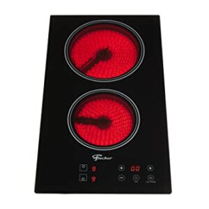 FISCHER COOKTOP ELɉTRICO TOUCH 2 BOCAS MESA VITROCERÂMICA PRETO 220V - 30004-73474