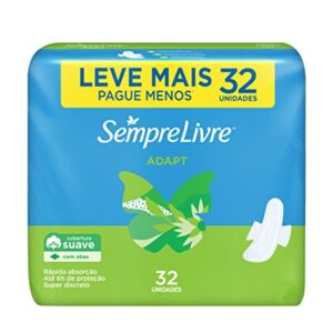 Sempre Livre Absorvente Externo Com Abas Suave, 32un