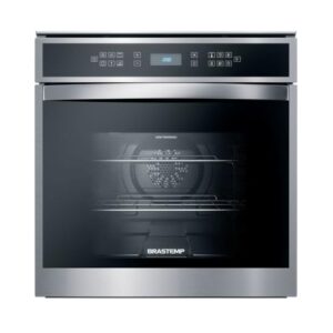 Forno de Embutir Elétrico Brastemp 84 Litros Cor Inox com Convecção e Termômetro Meat Control - BOT84AR 220V