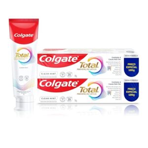 Creme Dental Colgate Total Clean Mint 180g 2 unidades