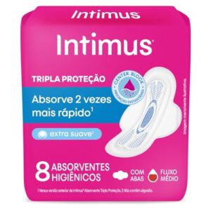 Intimus Absorvente Tripla Proteção Extra Suave Com Abas - 1 Unidade