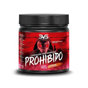 3VS Nutrition Pré Treino Prohibido 360g Sabor Citrus