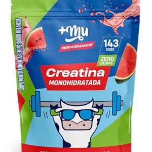 +Mu Creatina Monohidratada 100% pura Sabor Melancia - 500g