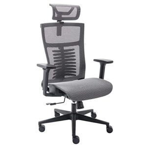 Cadeira de Escritório Ergonômico Preto/cinza Elements Vertta Pro