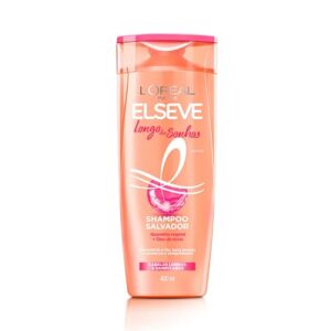 L'Oréal Paris Elseve Shampoo Salvador Longo dos Sonhos, com Óleo de Rícino e Queratina Vegetal, 400ml
