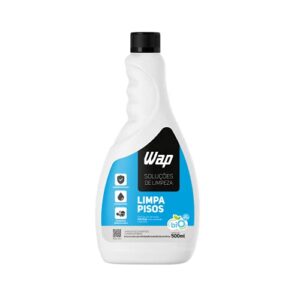 Limpador de Porcelanatos Pisos e SuperfÃcies WAP LIMPA PISOS 500ML, Branco e azul