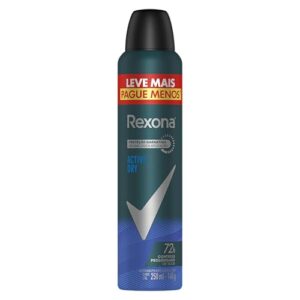 Antitranspirante Aerossol Active Dry Rexona Men 250Ml Leve Mais Pague Menos, Rexona (A embalagem pode variar)