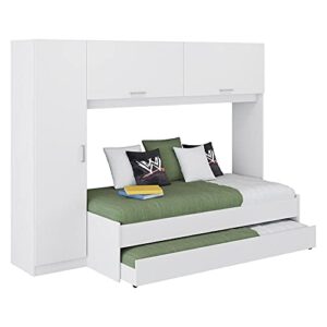 Guarda Roupa Com Bicama Branco Premium 1909 Multimóveis