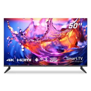 Smart TV HQ 50" UHD tela sem bordas Android 13 design Slim HQS50NKHM - Smart TV