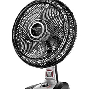 Ventilador 40cm Super Turbo 8 Pás Repelente Pastilha, Mondial, Preto/Prata, 140W, 220V - VTX-40-8P-RP
