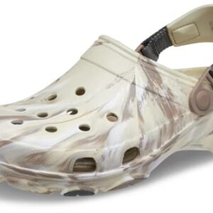 CROCS Classic All-Terrain Marbled Clog - Bone/Multi - M8W10 , 207887-2Y3-M8W10, Unisex Adult , Bone/Multi , M8W10