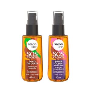 Salon Line, Kit SOS Cachos com Super Óleos e Óleo de Coco
