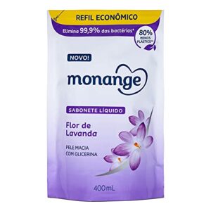 Refil Sabonete Líquido Monange Flor de Lavanda 400ml