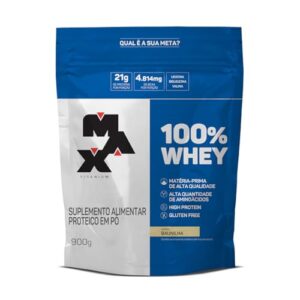 100% Whey Refil (900G) - Baunilha - Max Titanium