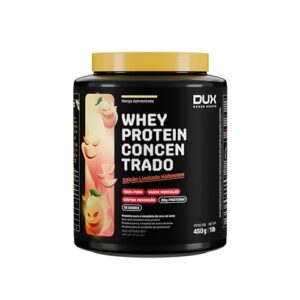 DUX HUMAN HEALTH - Whey Protein Concentrado Sabor Manga Apimentada - Edição Especial Halloween - Suplemento 20g de Proteína por Porção - Suplementação Treino Academia, Ganho Muscular - 450g