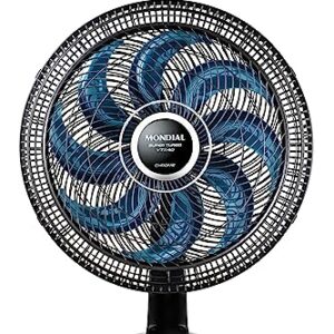 Ventilador de Mesa 40cm Super Turbo, Mondial, Preto/Azul, 140W, 110V - VTX-40-CHROME