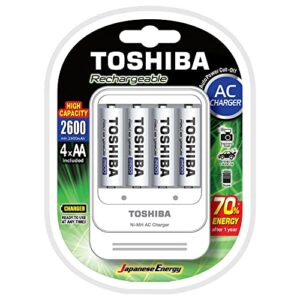 Carregador de Pilhas AA/AAA TNHC-6GAE4 CB c/ 4 AA Toshiba