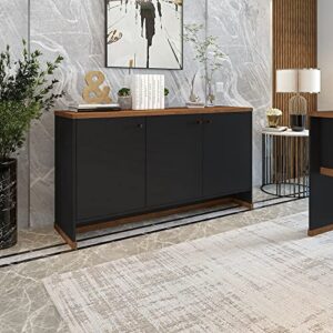 Aparador Buffet Berlin - Vianossa Cor:preto/naturale