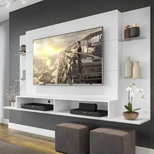 Painel Nairóbi Plus para Tv Até 60" Branco Acetinado Texturizado