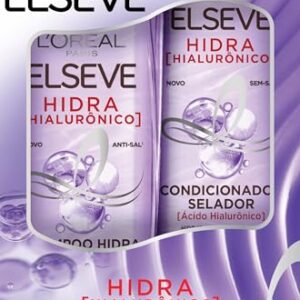 Kit L'Oréal Paris Elseve Shampoo 400ml + Condicionador 400ml Elseve Hidra Hialurônico