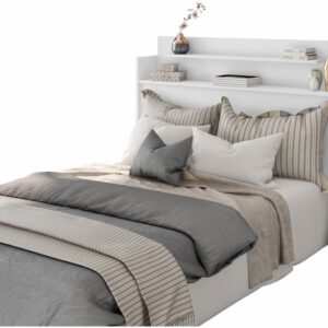Cabeceira Casal Araplac Rubi Branca - Cabeceira Cama Box Casal