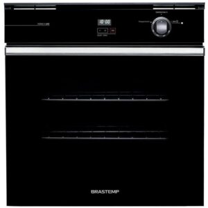 Forno a Gás de Embutir Brastemp Grill com Timer - Touch 78L Preto BOA84AE - Forno Elétrico