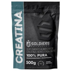 Creatina Monohidratada 500g - 100% Pura Importada - Soldiers Nutrition - Creatina