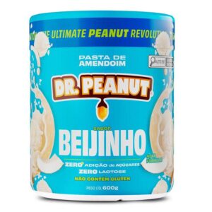 Pasta de Amendoim Sabor Beijinho - Com Whey Protein 600g - Dr Peanut - Pasta de Amendoim