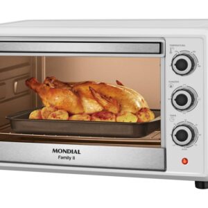 Forno Elétrico de Bancada Mondial Multifuncional - 42L Branco Family FR-42-W - Forno Elétrico