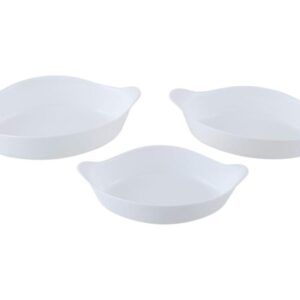 Conjunto de Assadeiras de Vidro Marinex - Opaline 3 Peças - Formas e Assadeiras