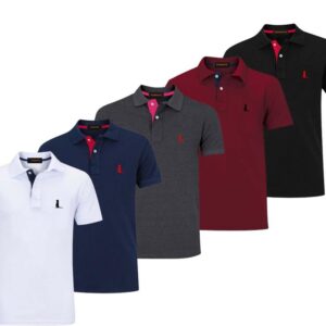 Kit 3 Camisas Polo Original Blusa Camiseta Bordado Marca Top - Surikate - Outros Moda e Acessórios