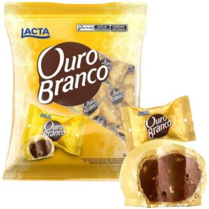 Pacote de Bombom Chocolate Ouro Branco 1kg - Lacta - Bombom