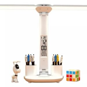 Luminária Moderna de Bancada LED Ajustável com Braço Articulado e Luz Regulável, Botão Touch com 3 NÃveis de Luminosidade - Perfeita para Escritórios, Estudo e Home Office