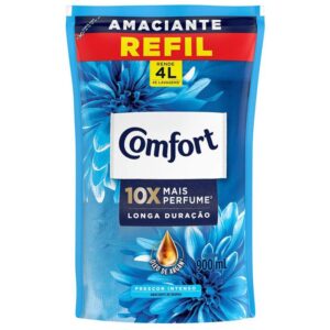Amaciante Concentrado Comfort Frescor Intenso 900ml Refil - Amaciante