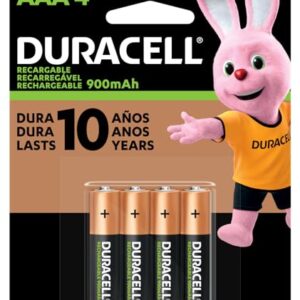 Duracell, AAA-Rechx4, Pilha Recarregável AAA Palito Com 4 Unidades