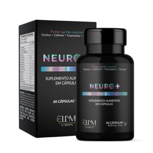 Neuro+ 60 Capsulas ELLYM NUTRITION Nootropicos Multivitaminico Foco Cafeina Magnesio Triptofano Taurina B12 Tirosina Colina