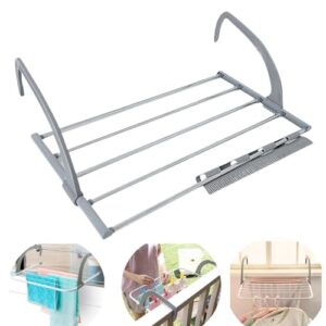 Varal Dobrável Basculante Para Janela Varanda Porta 31x 68cm Lavanderia Locais com pouco Espaço para Secar Roupas
