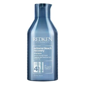 Redken Shampoo Extreme Bleach Recovery | Para Cabelos Descoloridos e Danificados | Fortifica o Cabelo Após Processos de Descoloração | Reduz a Quebra e Evita Pontas Duplas | 300ml