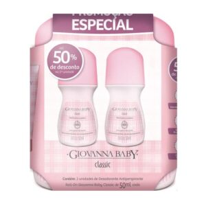 Giovanna Baby Desodorante Roll-On Classic 50 Ml 2 Unidades