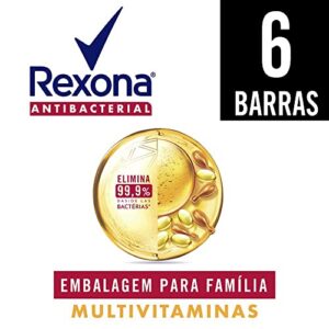 Rexona Sabonete Em Barra Multivitaminas 84G 6 Barras