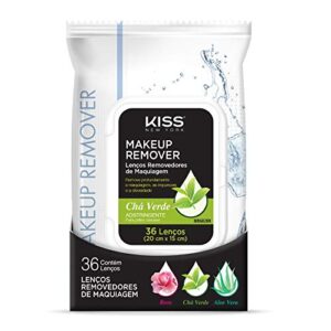 Kiss New York Lenço Demaquilante Chá Verde