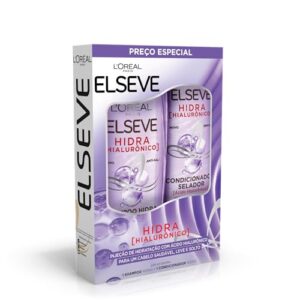 Kit L'Oréal Paris Elseve Shampoo 400ml + Condicionador 400ml Elseve Hidra Hialurônico