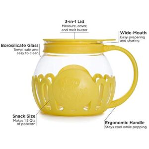 Pipoqueira para micro-ondas Ecolution Micro-Pop, 1,4 L, vidro/plástico, amarelo