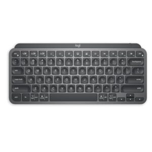 Teclado sem fio Logitech MX Keys Mini com Iluminação Inteligente, Conexão USB ou Bluetooth Easy-Switch para até 3 dispositivos e Bateria Recarregável - Grafite