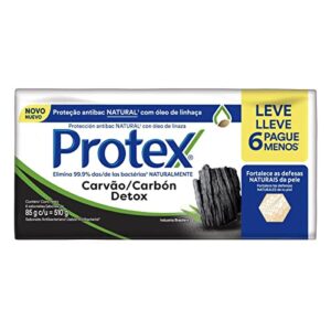 Sabonete em Barra Protex Carvão Detox 6 unid Promo Leve Mais Pague Menos