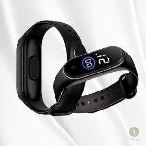 Relógio Digital Esportivo Led Preto Pulso Pulseira De Silicone Resistente Juvenil Qualidade Premium Alto Nível De Regulagem - VOLT3M