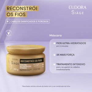 EUDORA SIAGE MASC CAP RECONST/FIOS V3 250g